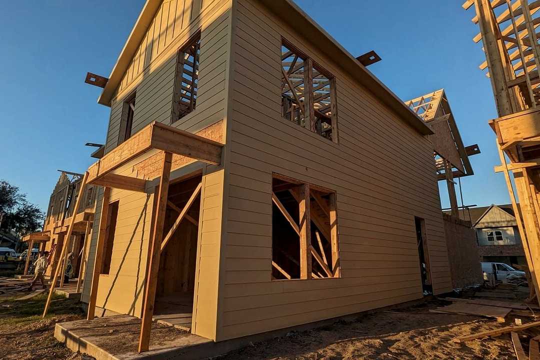 Two story framing, squared and braced